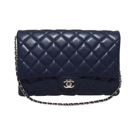 chanel navy blue clutch|Clutch with chain .